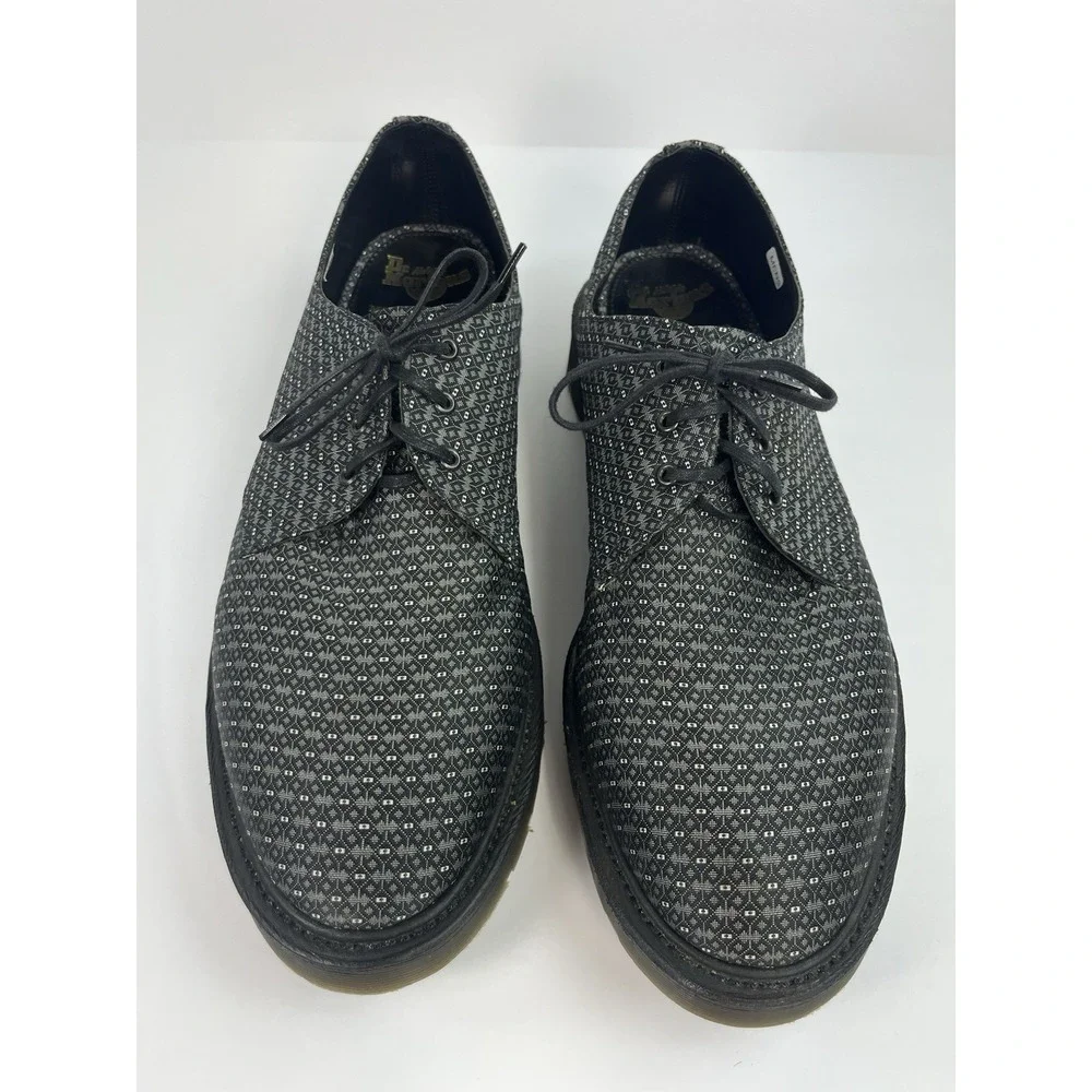 Dr. Martens Lester Men's Size 11 Shoes Black Grey Diamond Dot 15684001 England